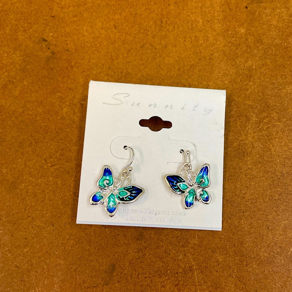 Abalone Butterfly Earrings